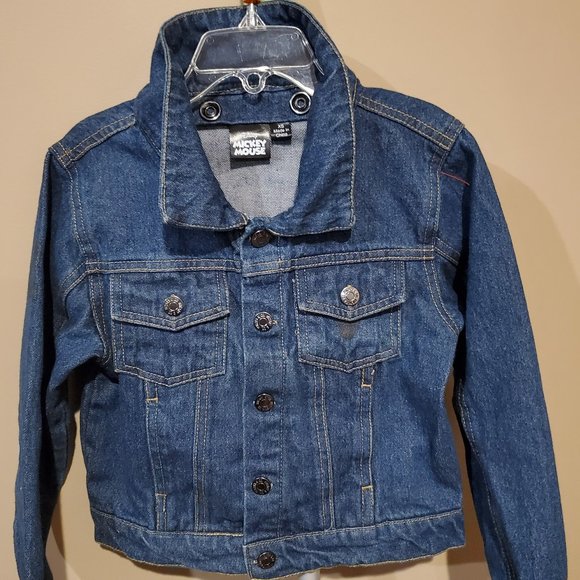 Disney Blue Jean Jacket with Mickey Mouse Design - Picture 3 of 3